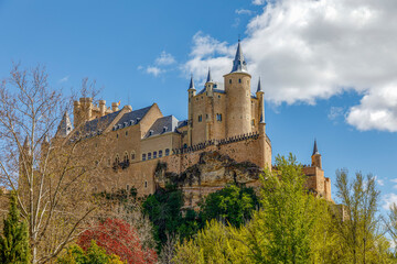 The famous Alcazar of Segovia, Castilla y Leon, Spain