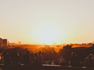 People at sunset