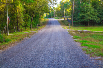 Obraz premium An empty country road