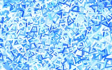 Light BLUE vector template with chaotic shapes.