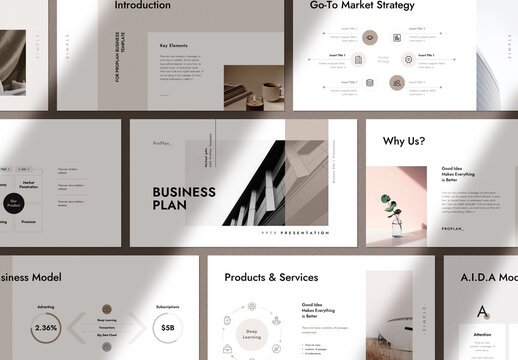 Business Plan Presentation Layout