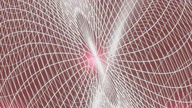 Animated lace structure with pink lights on the background. Abstract background applicable to wedding celebration, birth of a girl, love theme