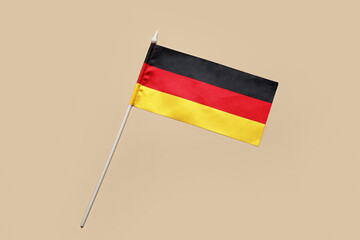Flag of Germany on color background