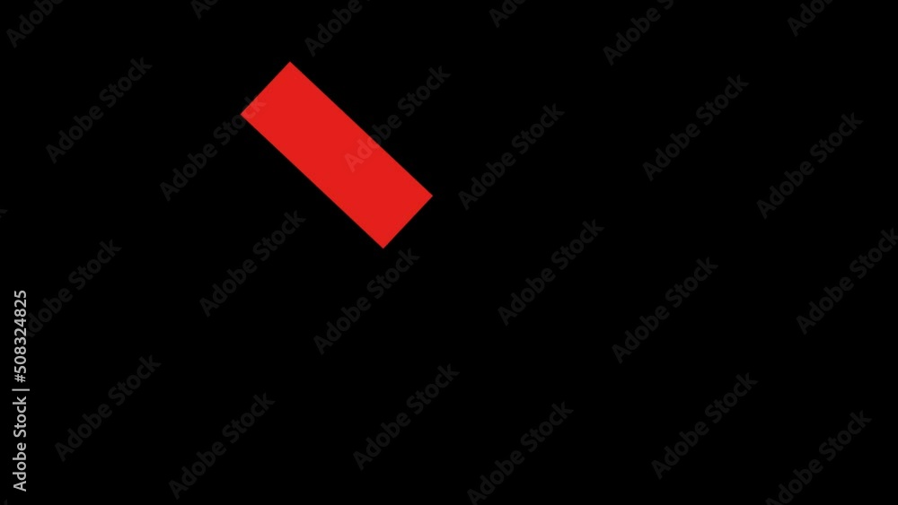 Aufkleber loop animation of a cross in the concept of denied or delete, on a transparent background