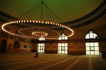 mosque at night