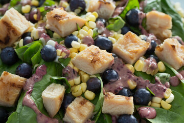 Summer Fresh Chicken Blueberry Corn Salad