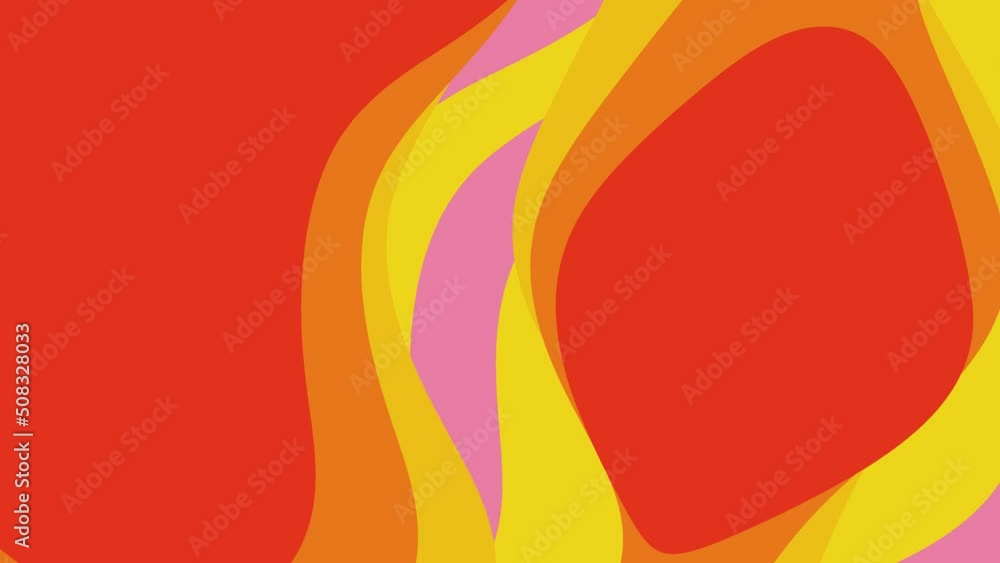 Aufkleber trendy abstract liquid multicolor lines. modern seamless loop animation with colorful layers. psyche