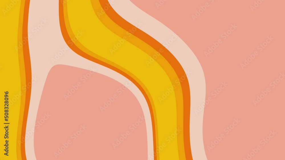 Aufkleber abstract liquid multicolor lines. trendy seamless loop animation with colorful layers. psychedelic p