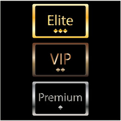 Fototapeta premium Cards for clients of different levels