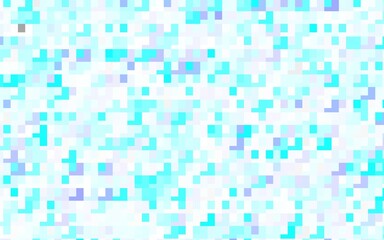 Light Pink, Blue vector texture in rectangular style.