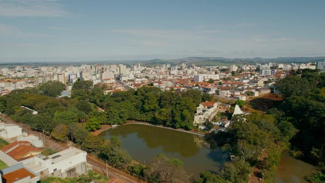 Aerial images of the city of Patos de Minas
