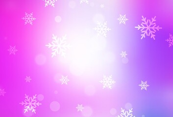 Naklejka na ściany i meble Light Purple, Pink vector layout in New Year style.