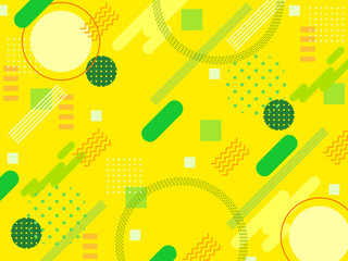 カラフルなメンフィスパターン