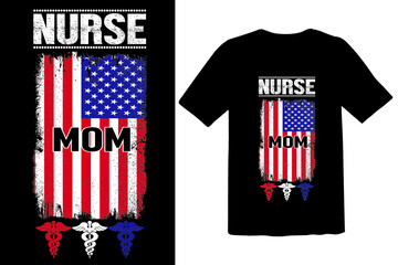 Nurse Mom Vector T-Shirt Design
