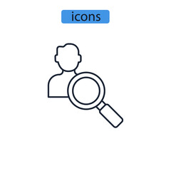 research icons  symbol vector elements for infographic web