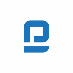 letter e simple geometric line logo vector