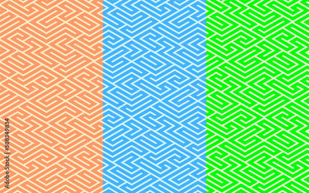 Poster minimalist themed mosaic pattern with geometric abstraction in various colors. abstract minimal patt