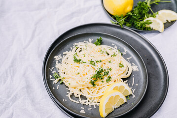 Lemon Garlic Parmesan Pasta Dish