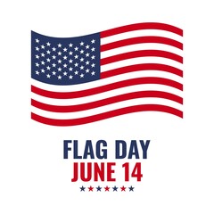 American Flag Vector Icon. Flag Day Design Concept, suitable for social media post templates, posters, greeting cards, banners, backgrounds, brochures. Vector Illustration