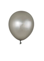 A large grey balloon isolated on a white background. Minimal concept.