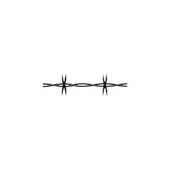 barbed wire icon illustration design