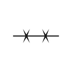 barbed wire icon illustration design