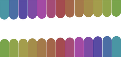 rainbow frame on white background vector illustration, abstract and art concept.