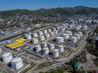 Russia, Tuapse, an oil refinery and a Rosneft oil depot.
