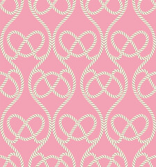 Obraz premium Rope seamless pattern, great for wallpaper and textile.