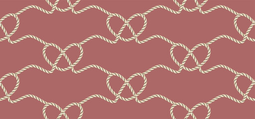 Rope seamless pattern, great for wallpaper and textile.