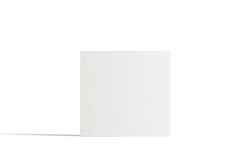 front view blank paper mockup illustration 3d render isolated on white background