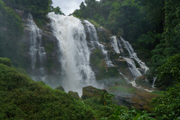 Waterfall in rainy season