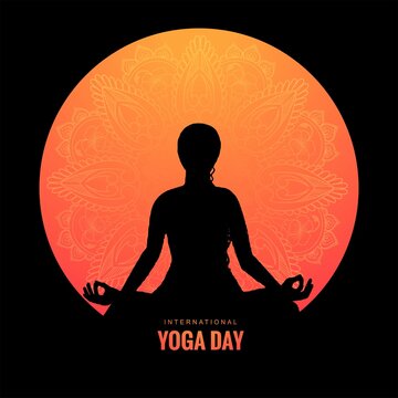 International yoga day with the template banner-saigonsouth.com.vn
