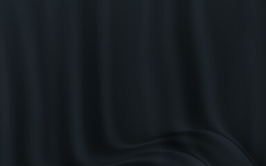 Black silk fabric texture background