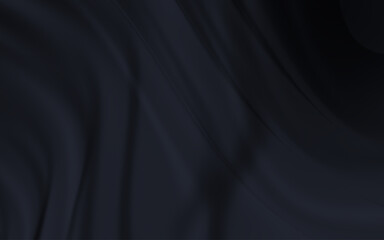black surface with reflections. smooth minimal light waves background. blurry silk waves. minimal soft grayscale ripples flow.
