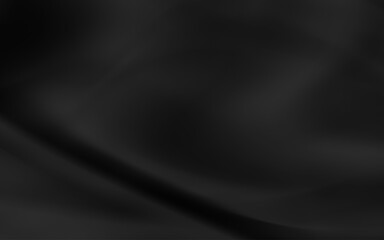 black surface with reflections. smooth minimal light waves background. blurry silk waves. minimal soft grayscale ripples flow.