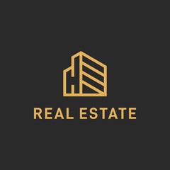 Monogram H House Real Estate Logo