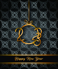 2023 Happy New Year background for your seasonal invitations, festive posters, greetings cards.