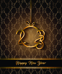 2023 Happy New Year background for your seasonal invitations, festive posters, greetings cards.