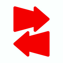 Red arrow icon vector EPS- 10