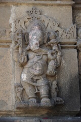 Ganesh Sculpture in Wall In Lord Shiva Temple. Nashik Maharashtra