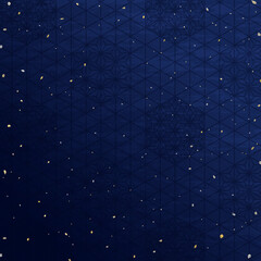 麻の葉柄をアレンジした和風ベクター素材 © umiberry