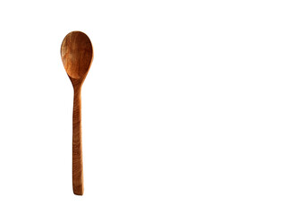 big wooden spoon on wooden background