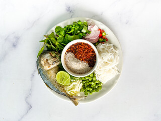 Chinese dessert salad, traditional Thai food in northeastern Thailand