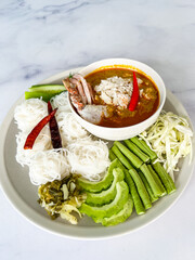 The story of the ancient Thai kitchen concept : Khanom Jeen with Crab Sauce