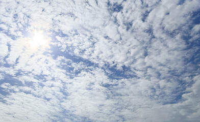 Fototapeta premium blue sky background with clouds