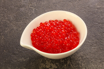 Luxury delicous red salmon caviar