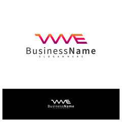 Letter WME logo design vector template, Initial WME logo concepts illustration.