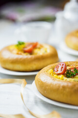 baked potato with cheese
