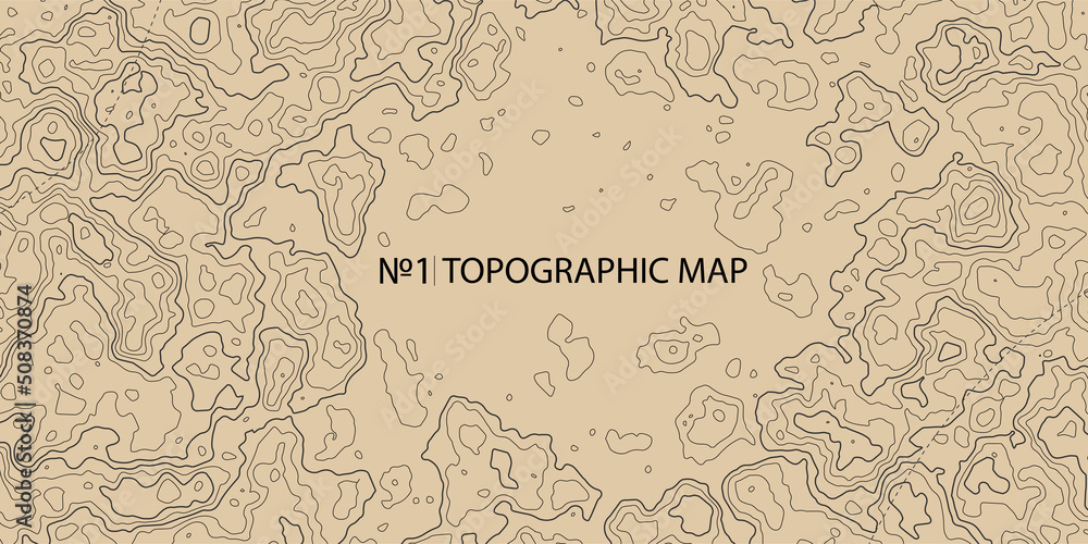 Aufkleber topographic map background. geographic abstract patterns grid. the topo contour map with stylized he